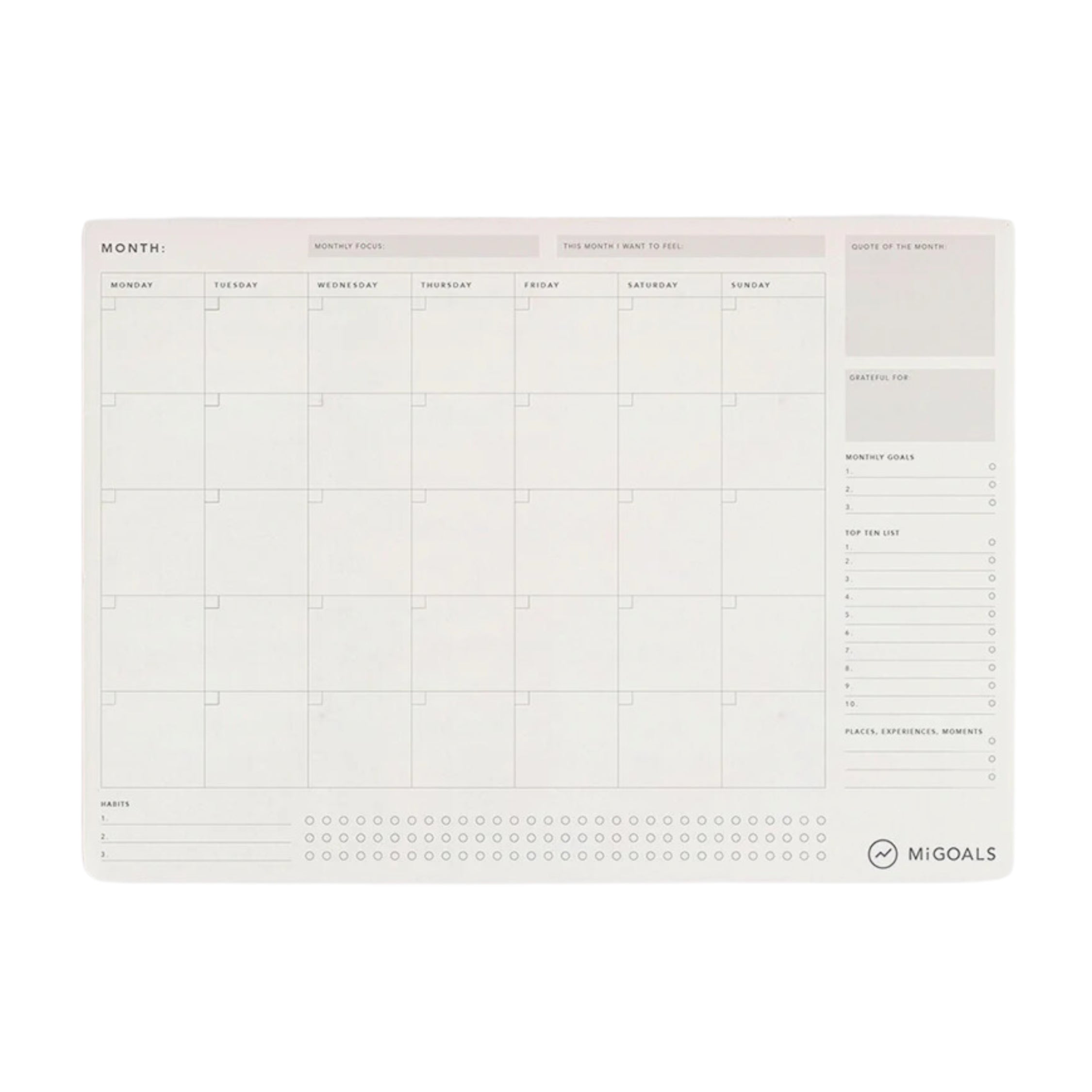 Monthly Desk Pad