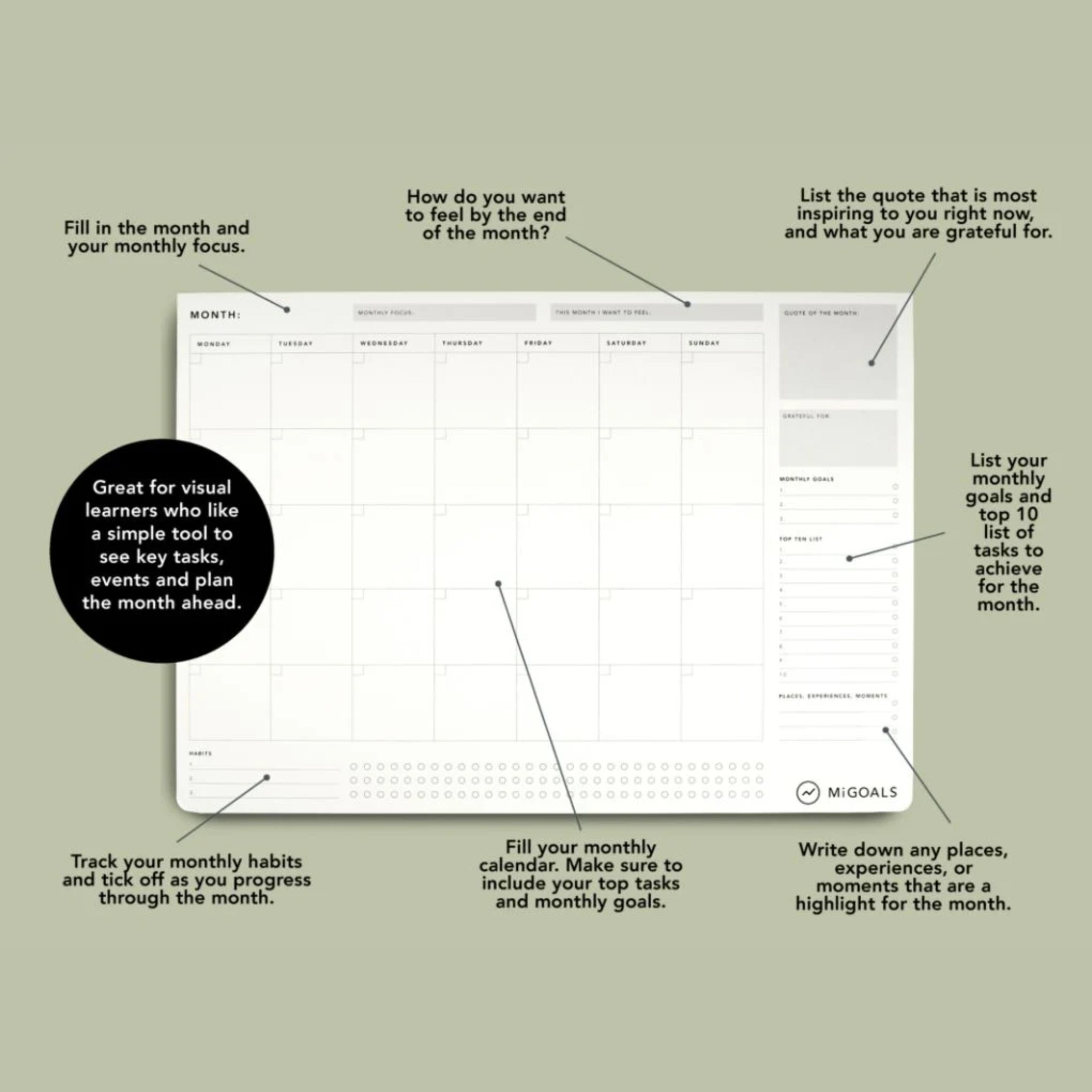 Monthly Desk Pad – Papersmiths