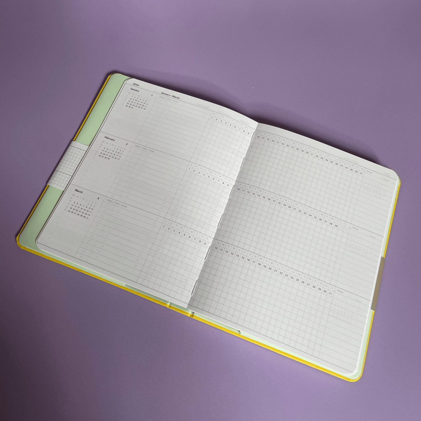2024 Refillable Diary - Plain Forest