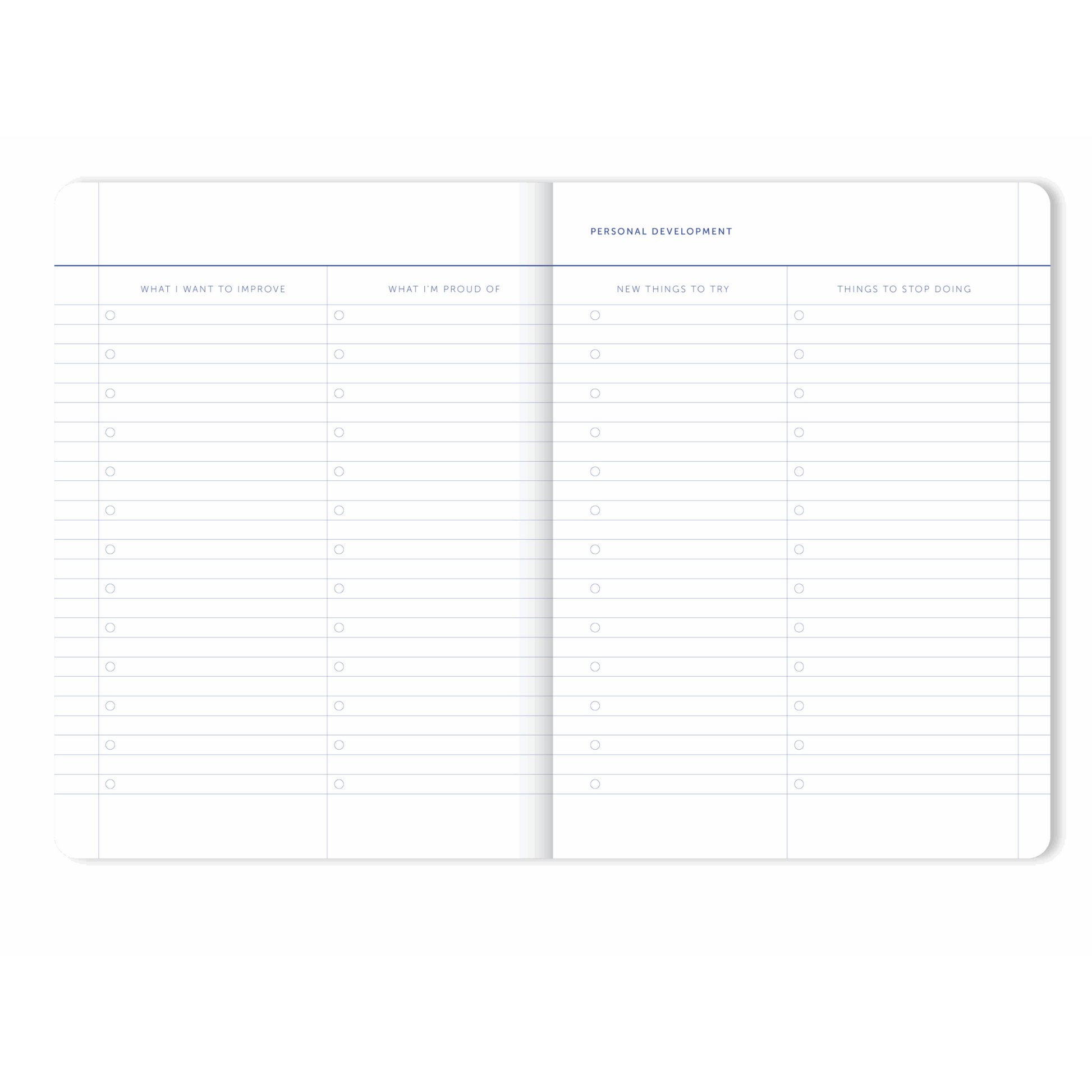 2026 My Journal Weekly Diary - Coral Stripes