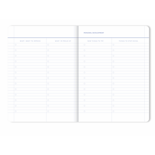 2026 My Journal Weekly Diary - Coral Stripes