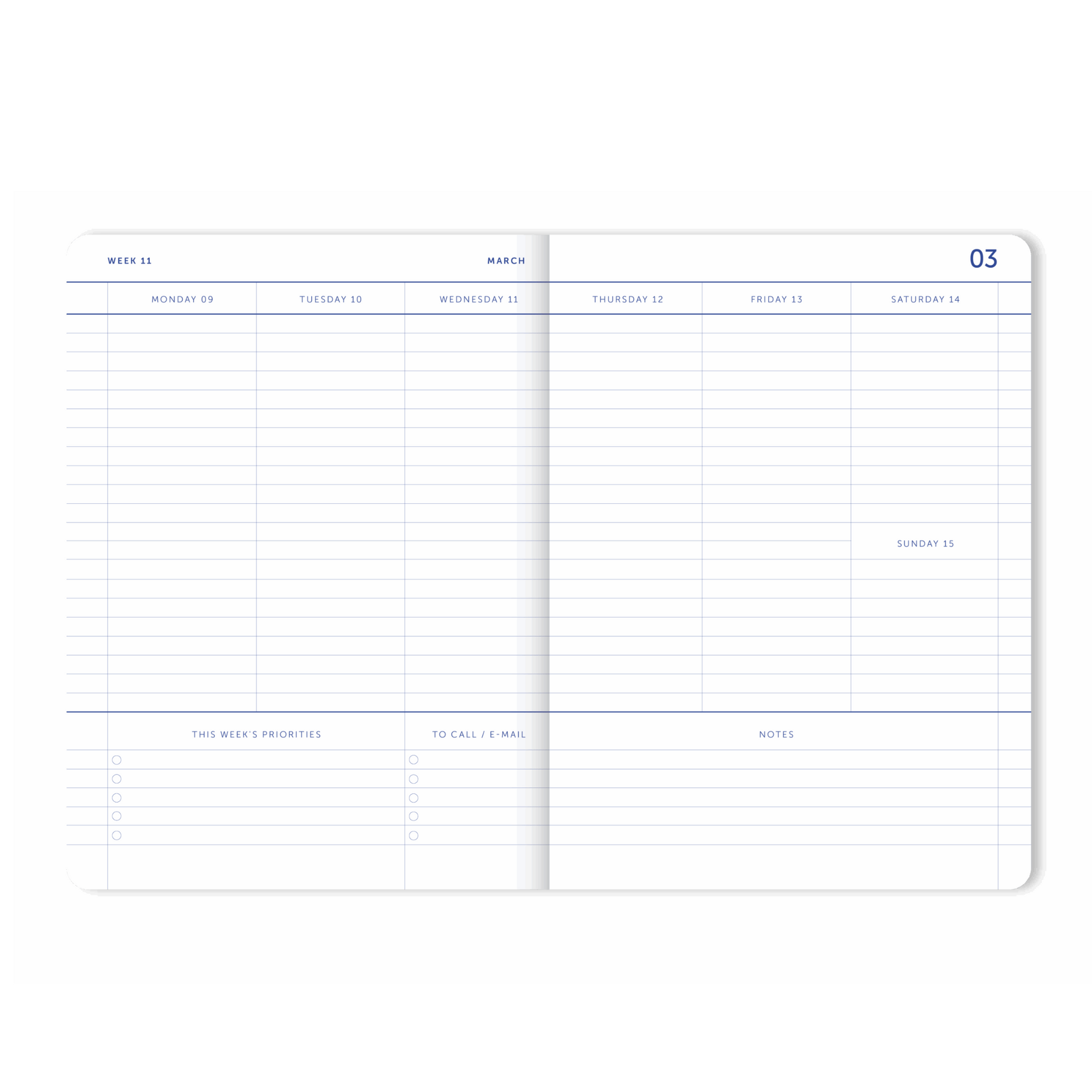 2026 My Journal Weekly Diary - Flow Bordeaux