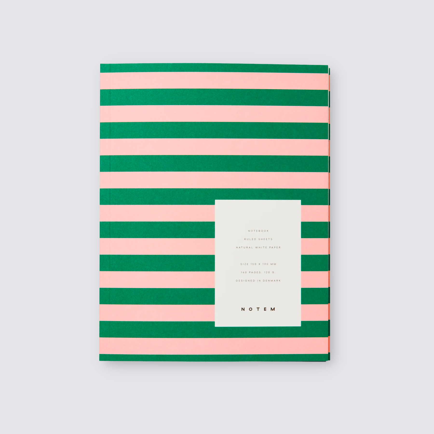 Notem Una Flat Lay Notebook Green and Rose