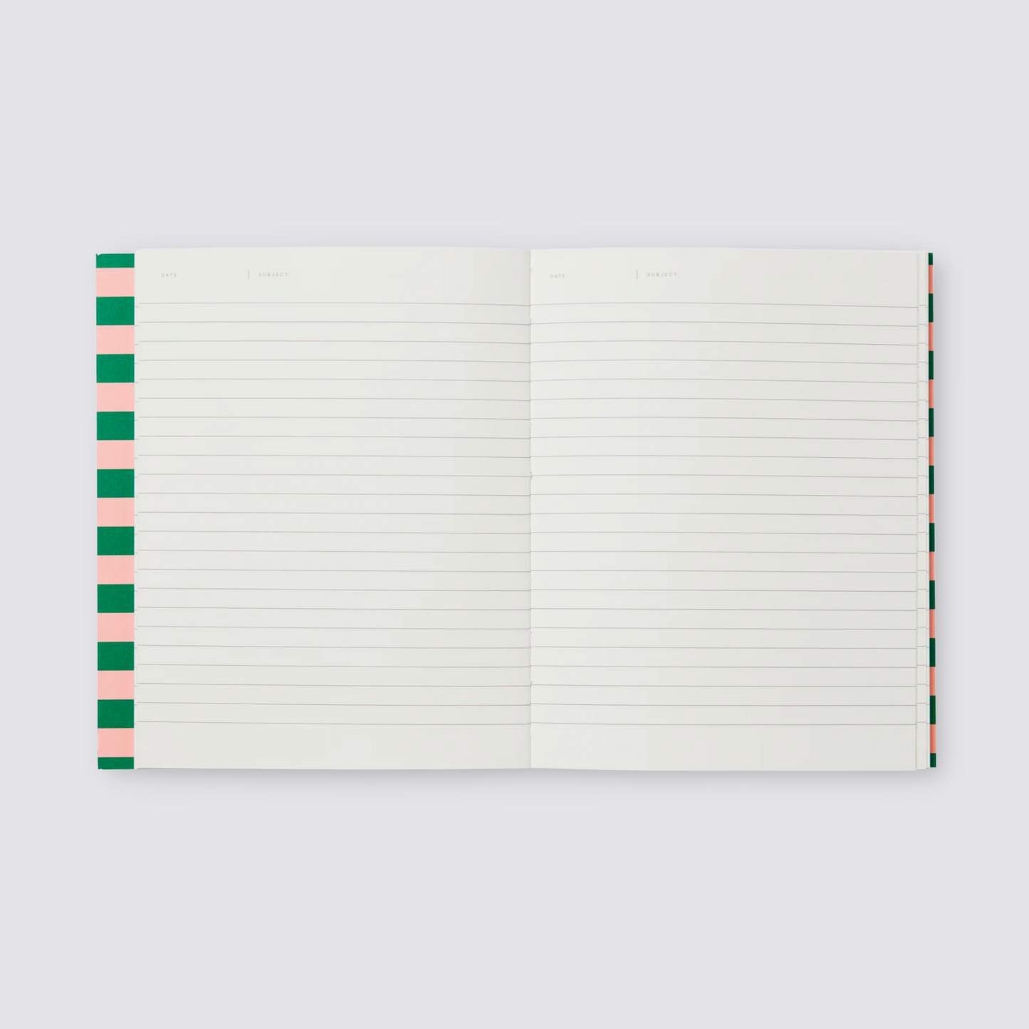 Flat lay notebook ruled