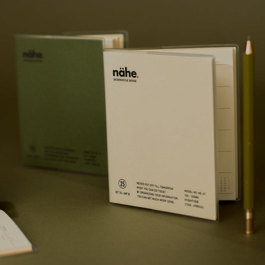 2026 Nahe Pocket Monthly Diary - Khaki
