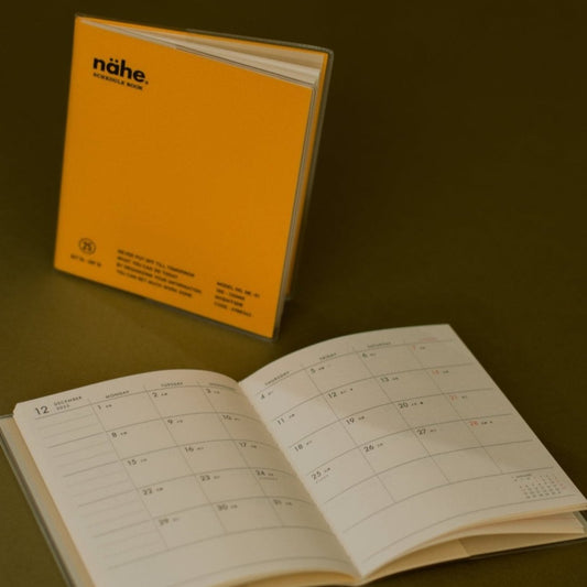 2026 Nahe Pocket Monthly Diary - Yellow