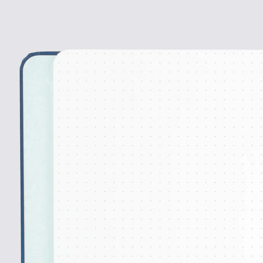 Refillable Dot Grid Notebook - Plain Navy