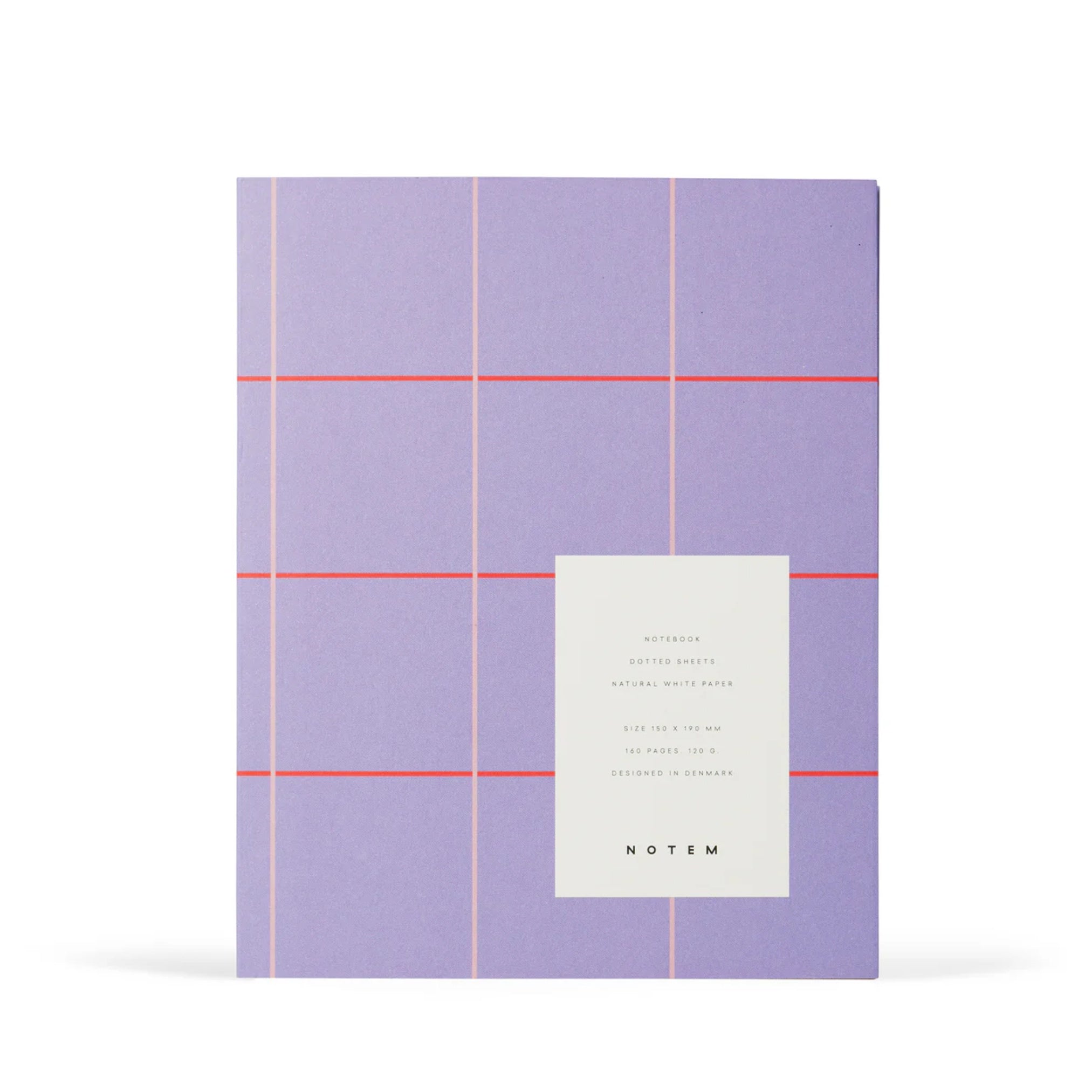 Check Rules Notebook Uma Ruled Notebook - Medium / Lavender Check – Papersmiths