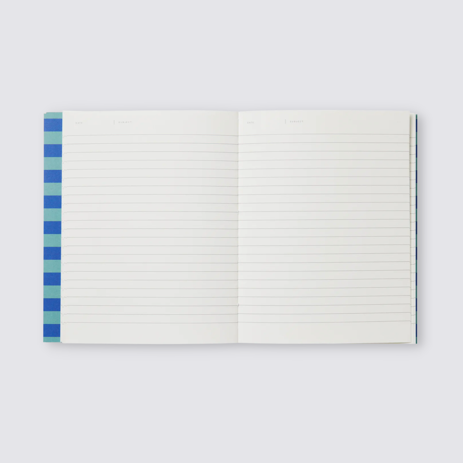 notem una flat lay stripe notebook