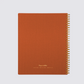 orange cloth notebook
