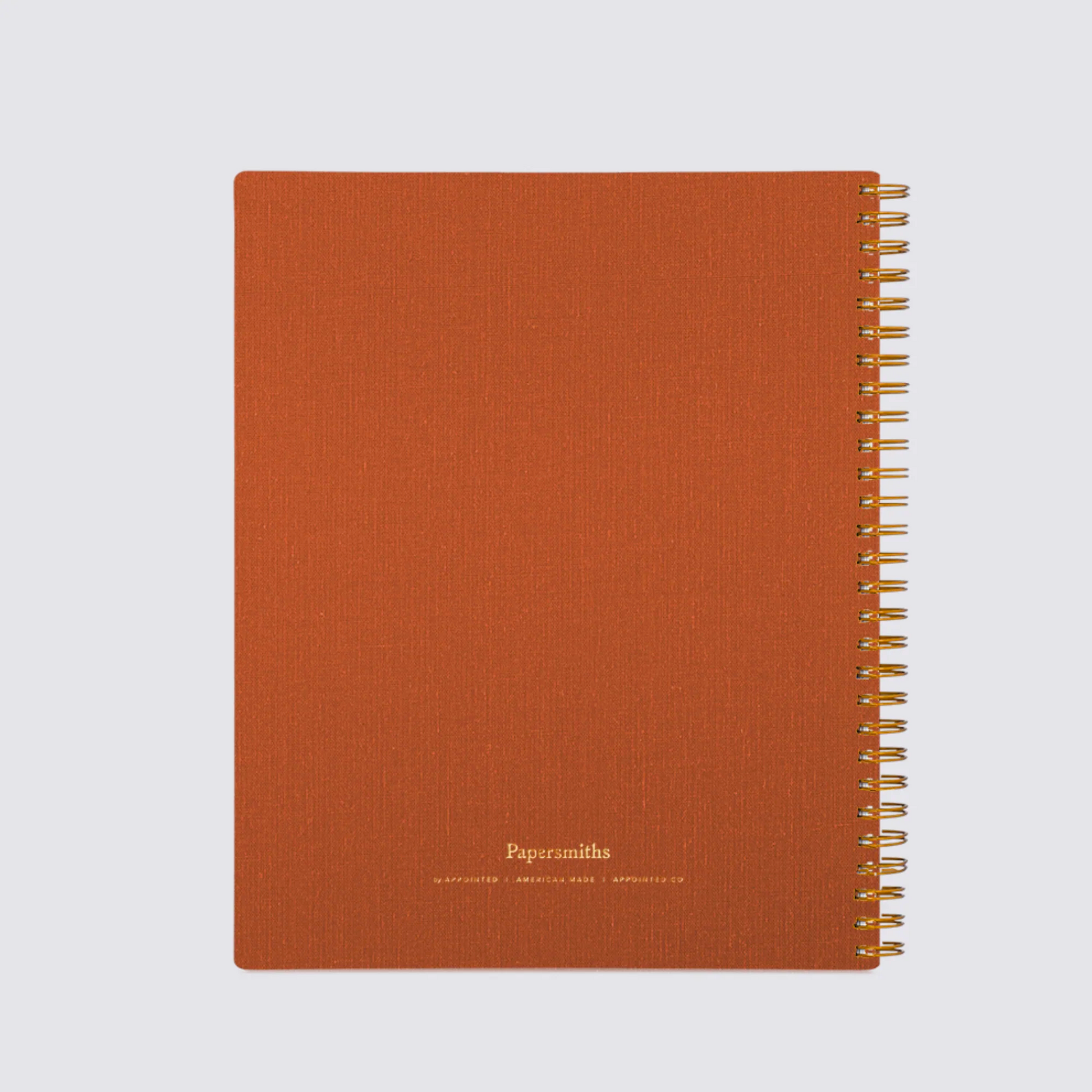 orange cloth notebook