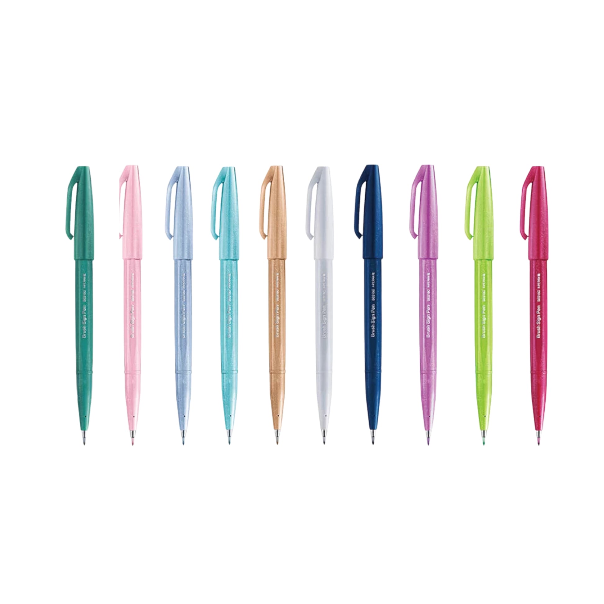 Brush Sign Pen - Set of 10 Pastel