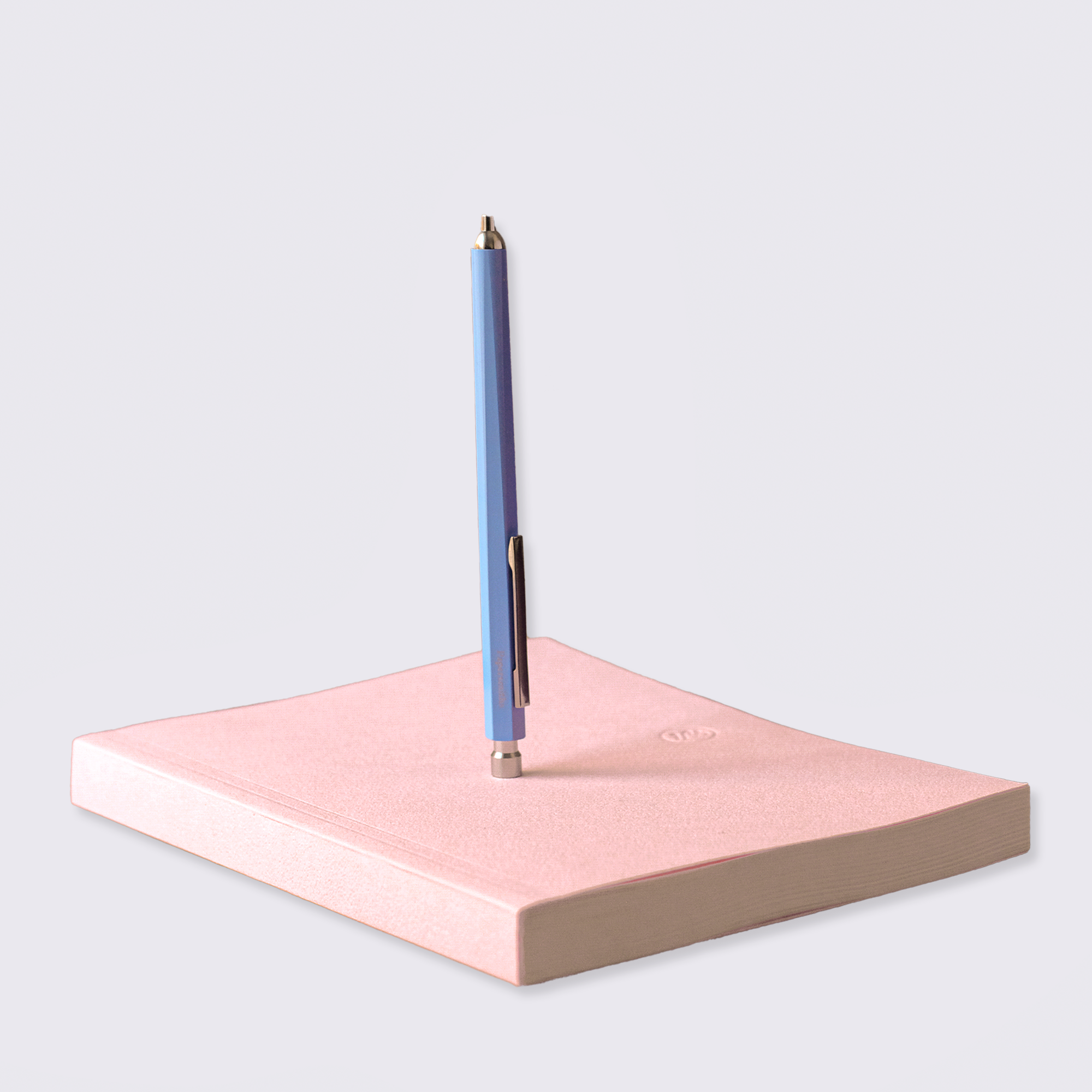 pink and blue notebook set