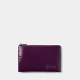 Wouf - Glossy Storage Pouch - Plum