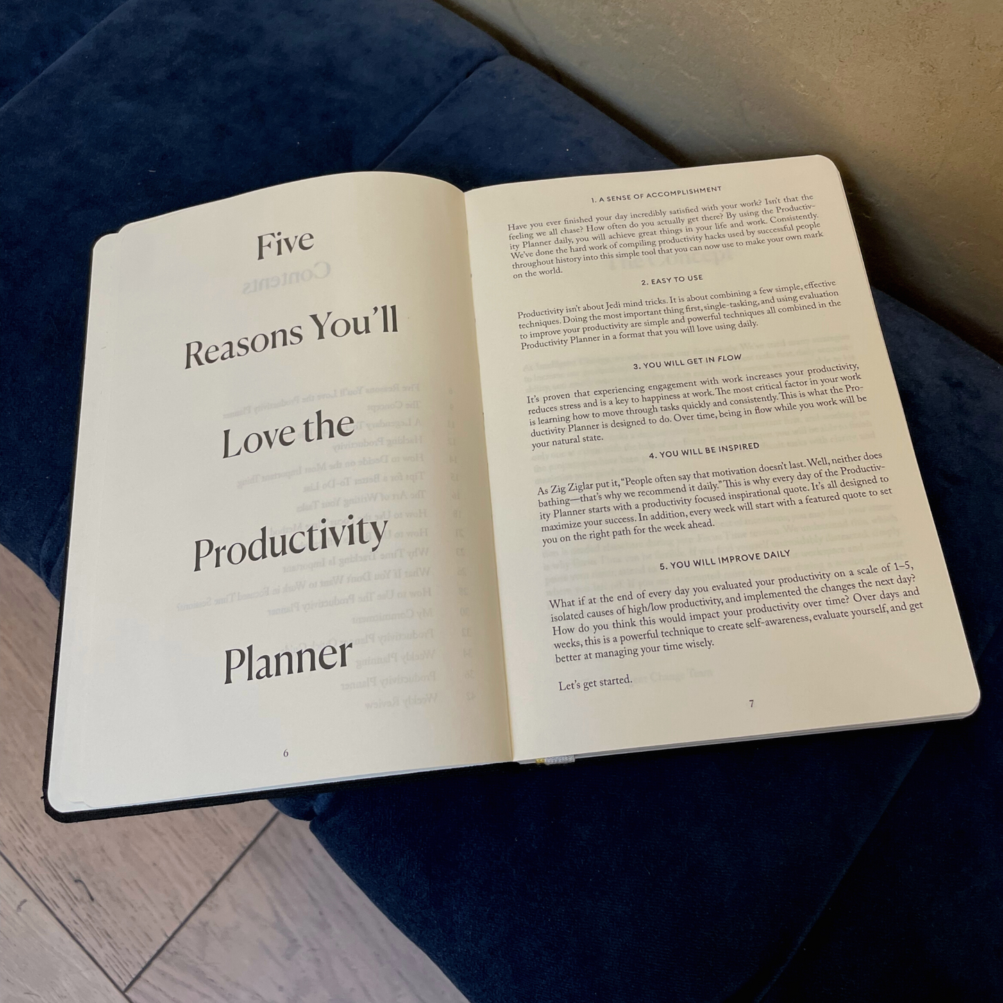 Daily productivity planner