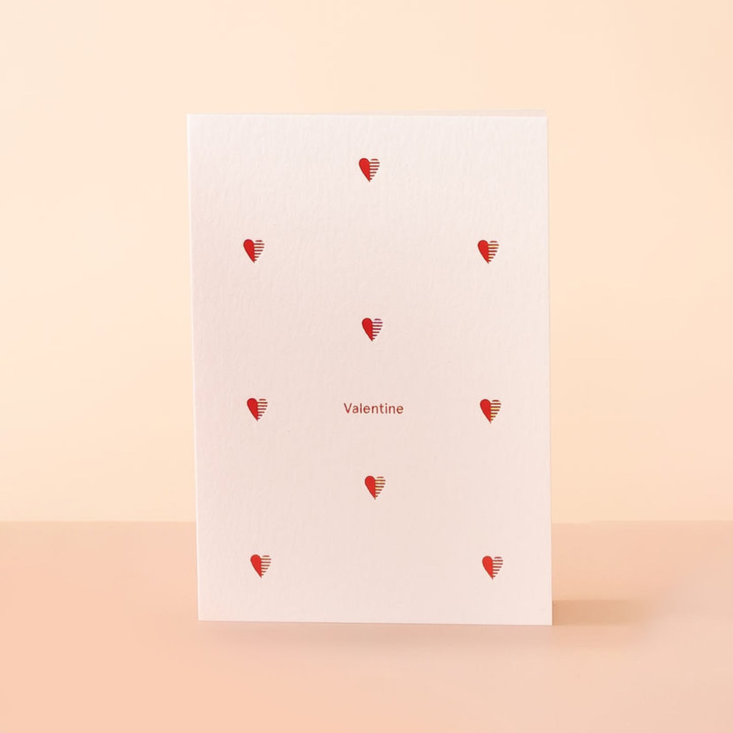 Valentine Motif - Red/Cotton White