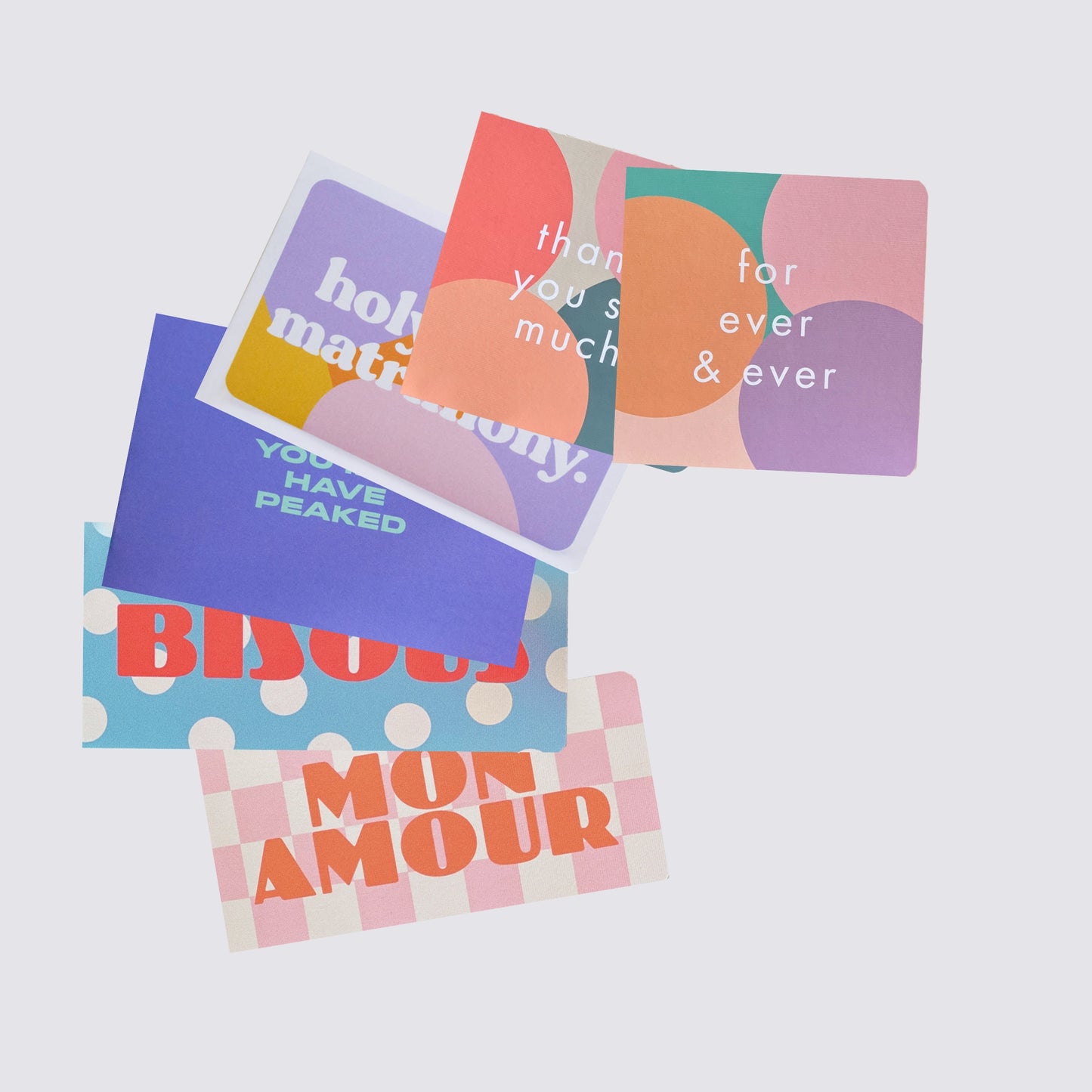 Retro Greetings Card set