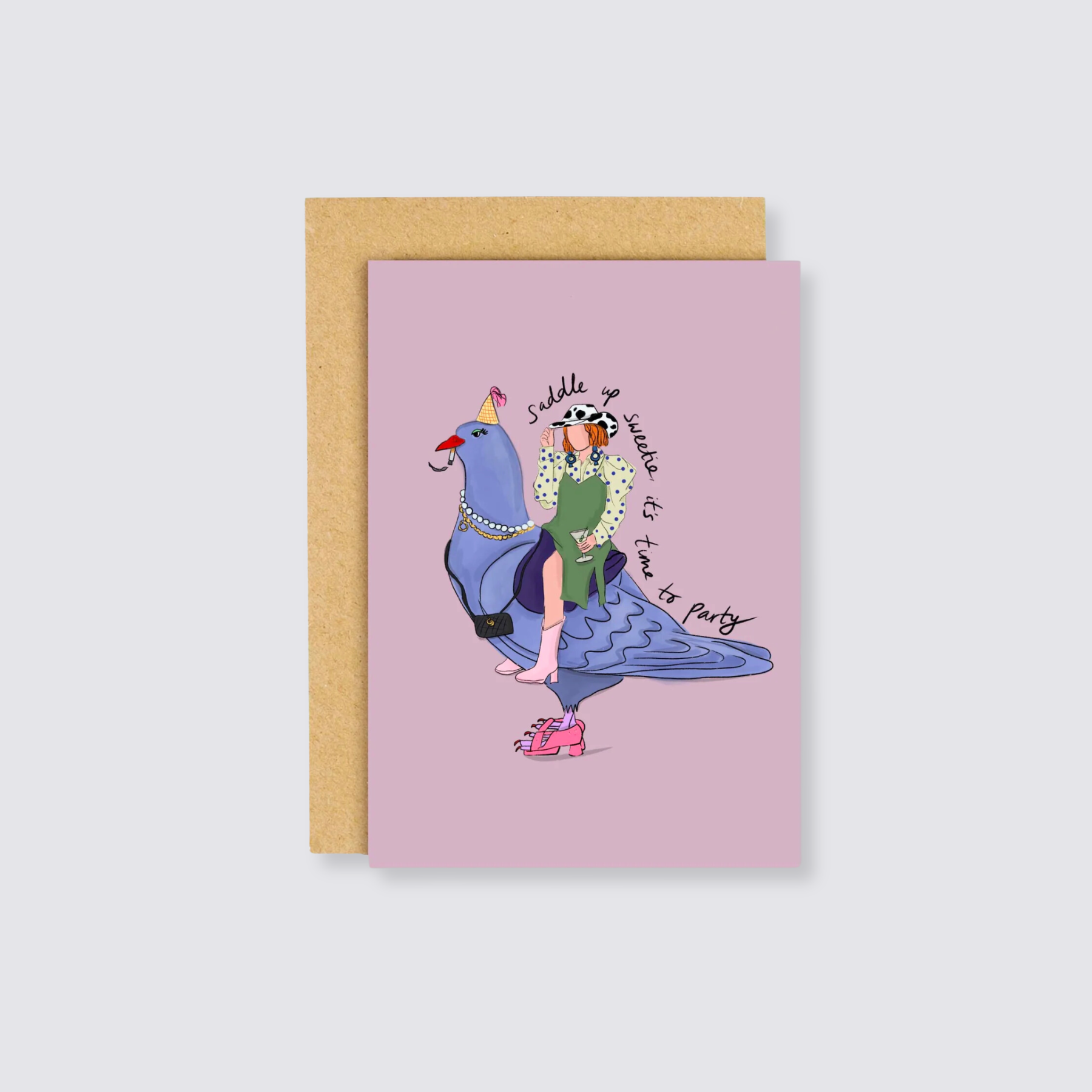 funny birthday card party time pigeon