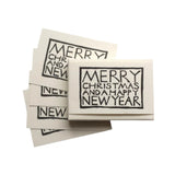 black writing Christmas gift tags 