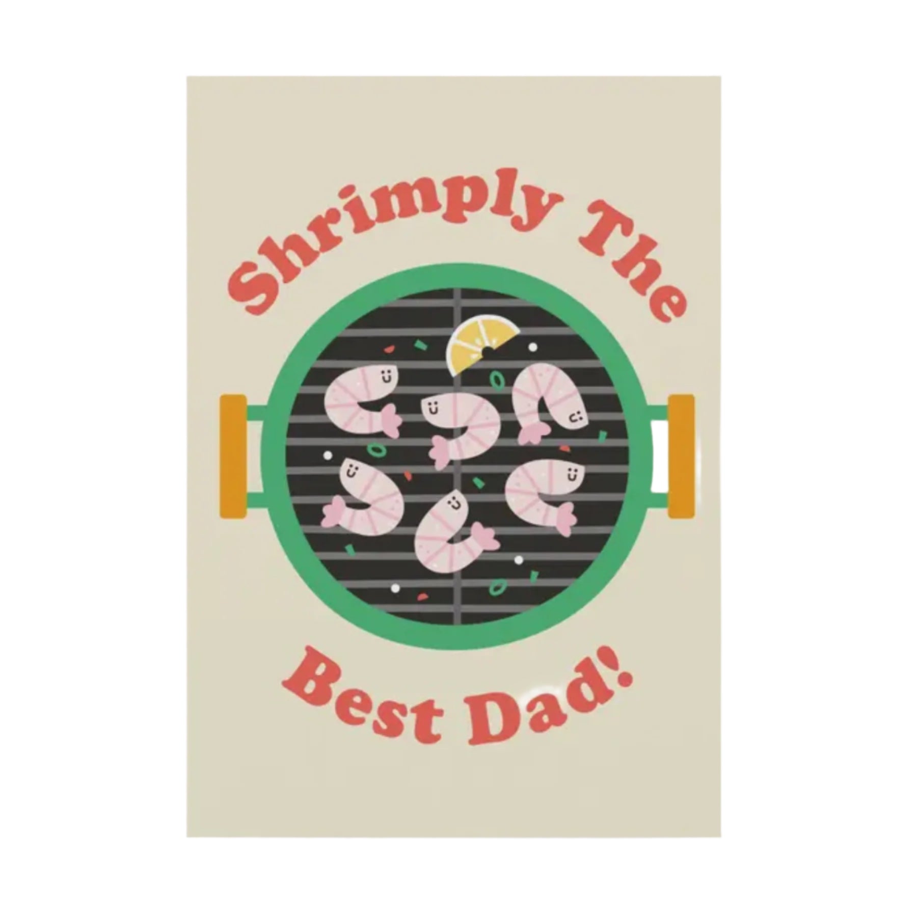 Shrimply the Best Dad Greetings Card – Papersmiths