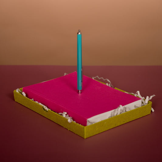 Notebook, and Primo Pen Duo - Fuchsia