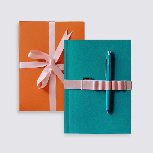 Teal and Pink Notebook Gift Set