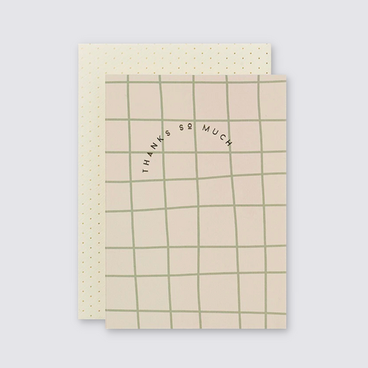 Grid Thank You Cards - Set of 6