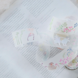 Hand illustrated tape. Beautiful gift wrap tape. 