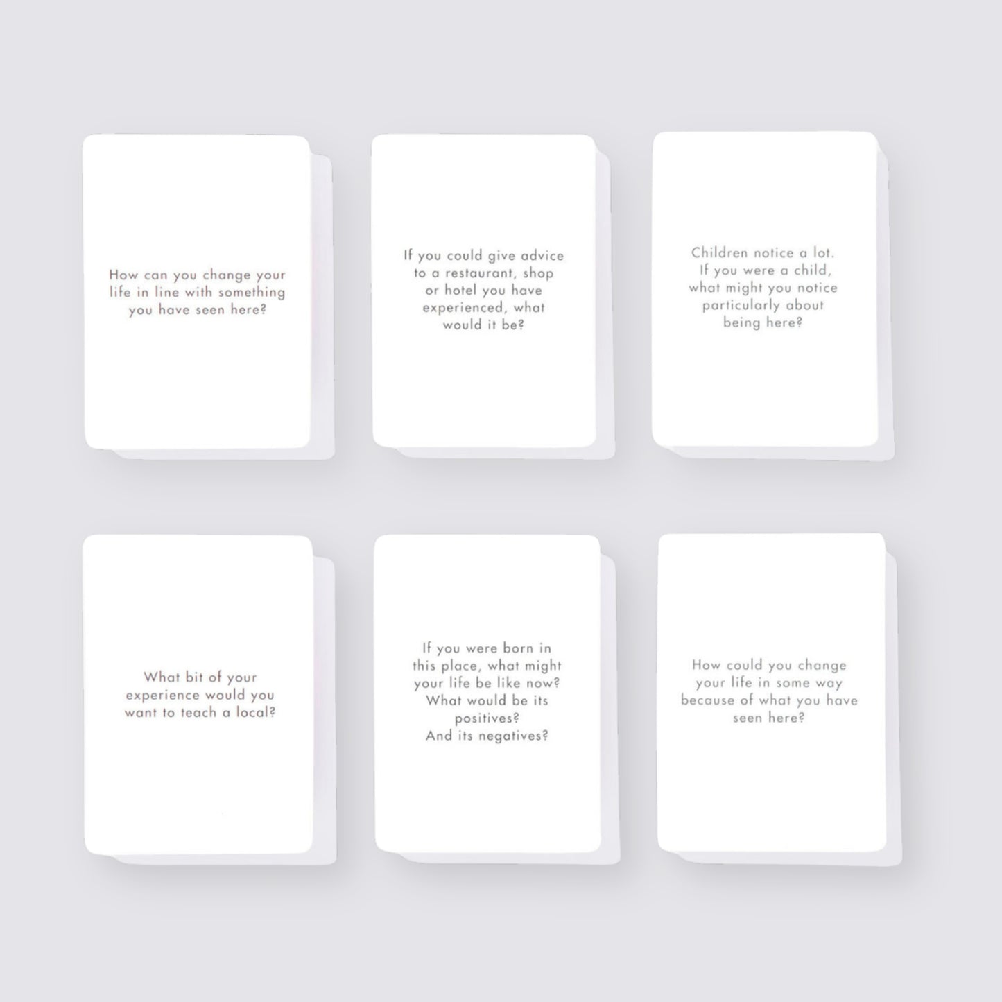 Traveling Conversation Cards