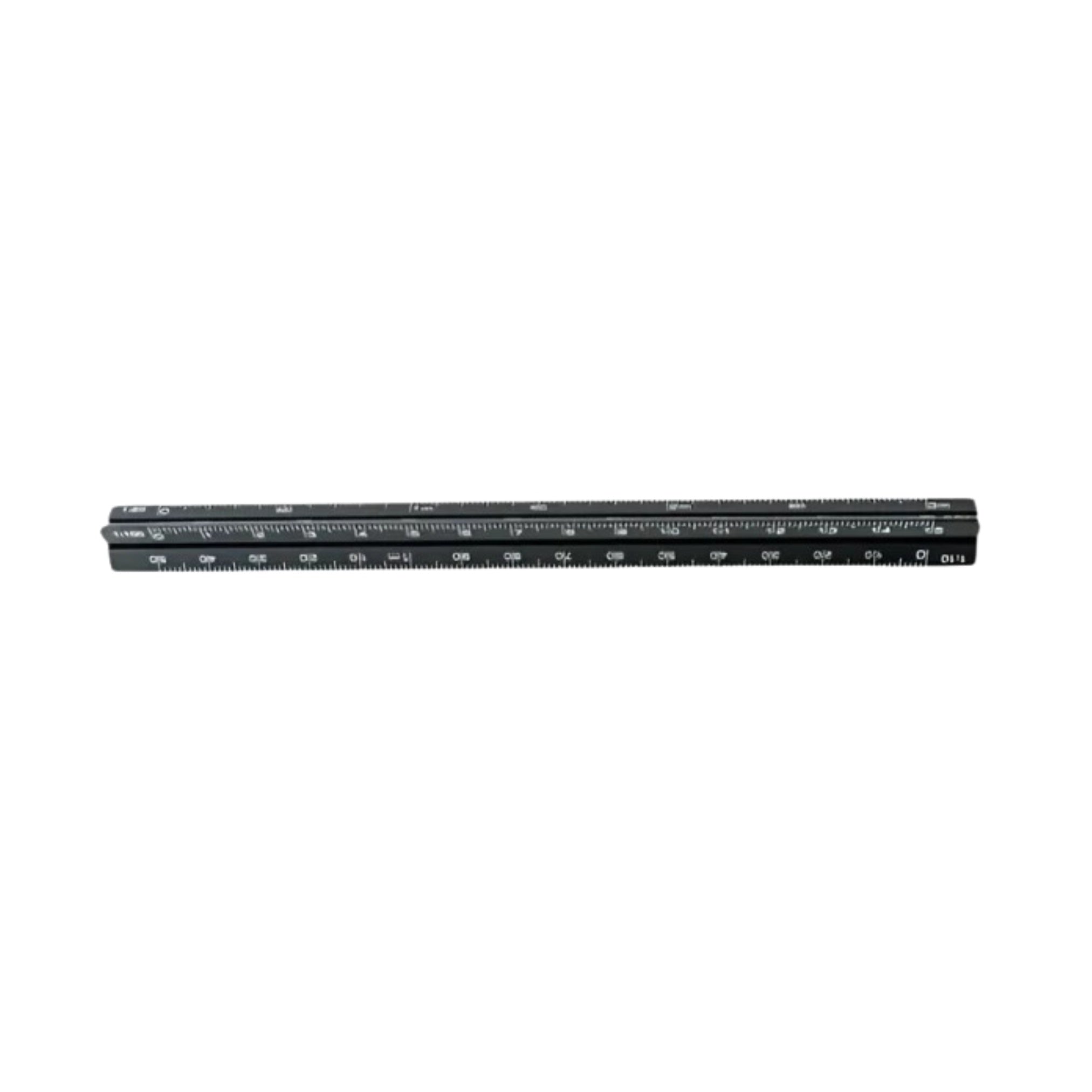 Triangular Scale Ruler - Black – Papersmiths