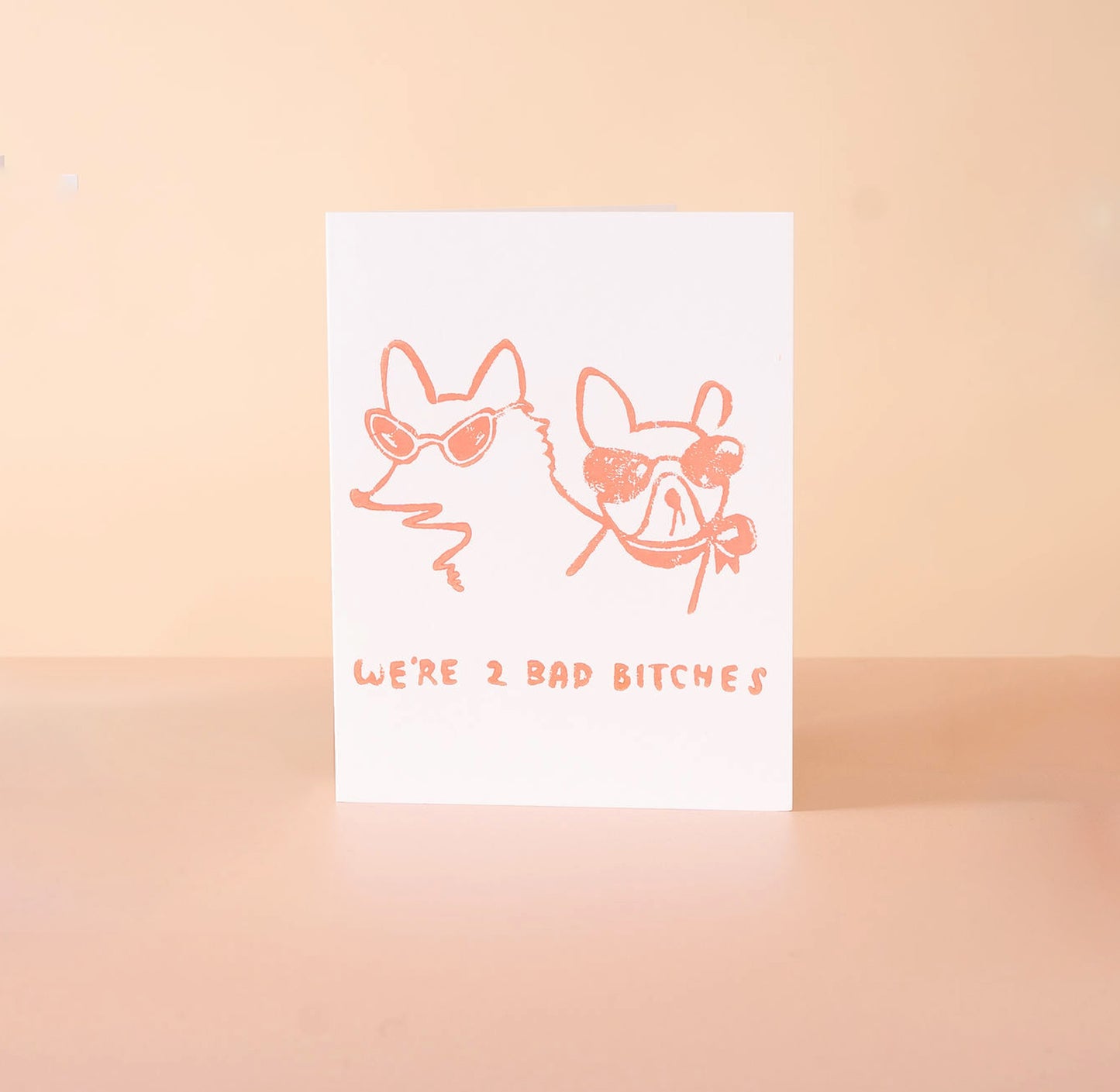 bad bitches birthday card dogs
