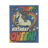 Unicorn Queen Birthday Card