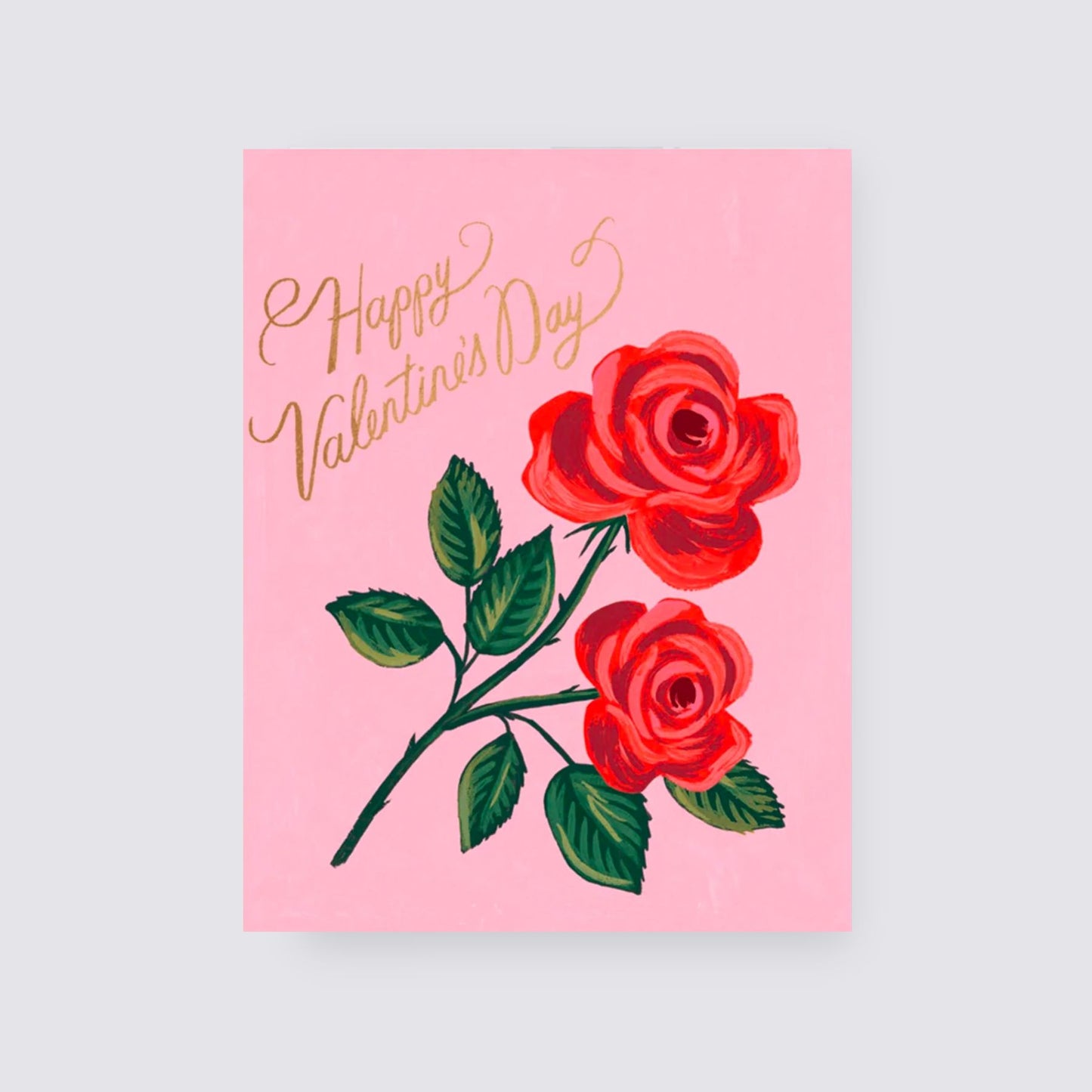 Red Roses Valentines Day Card