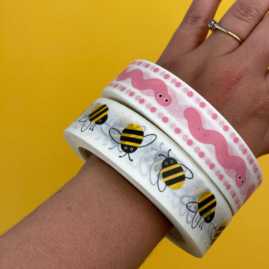 Washi Tape Bundle - Worms & Bees