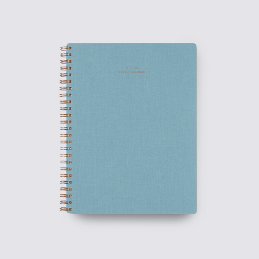2023 - 2024 Academic Weekly Planner - Chambray Blue