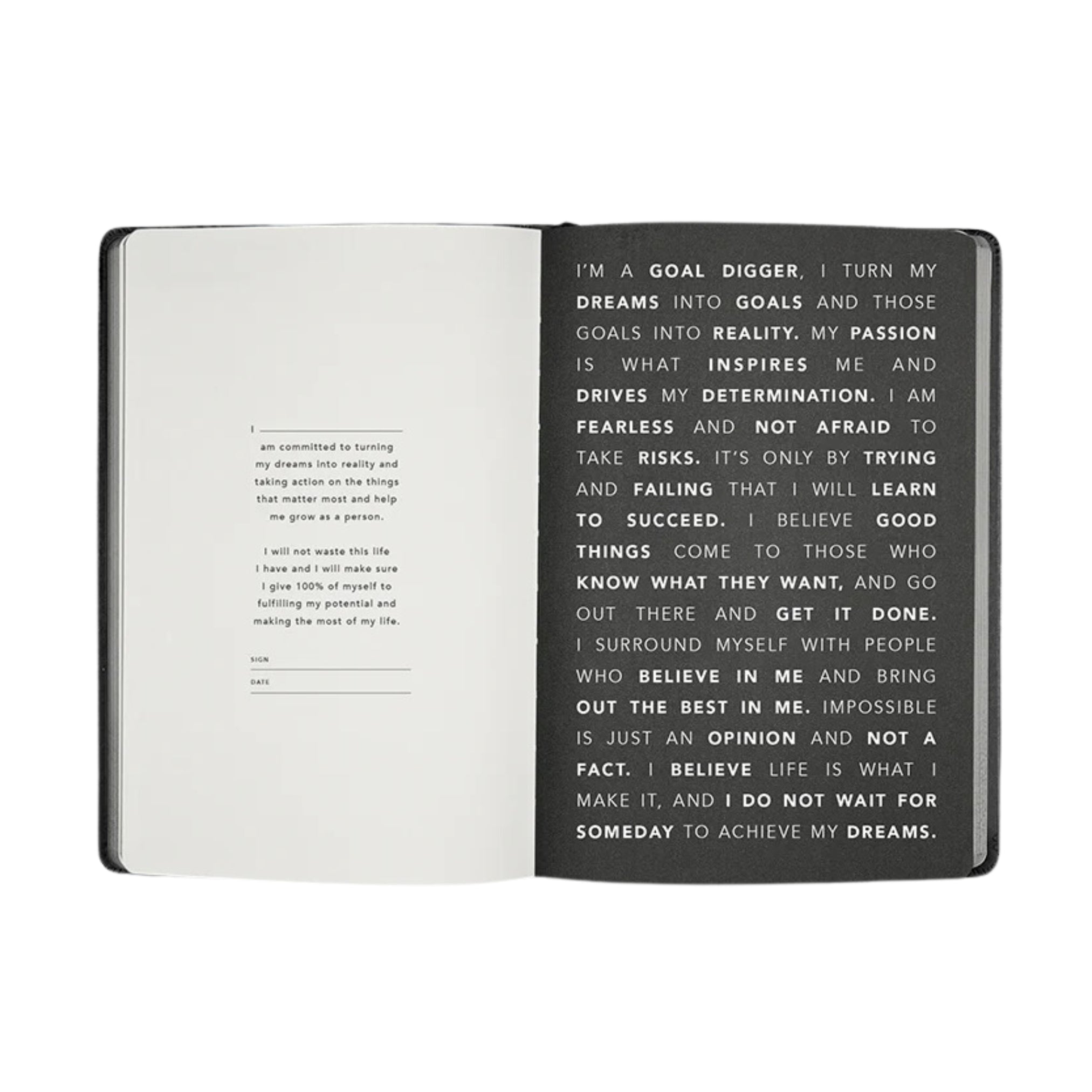 inspirational weekly diary MiGoals