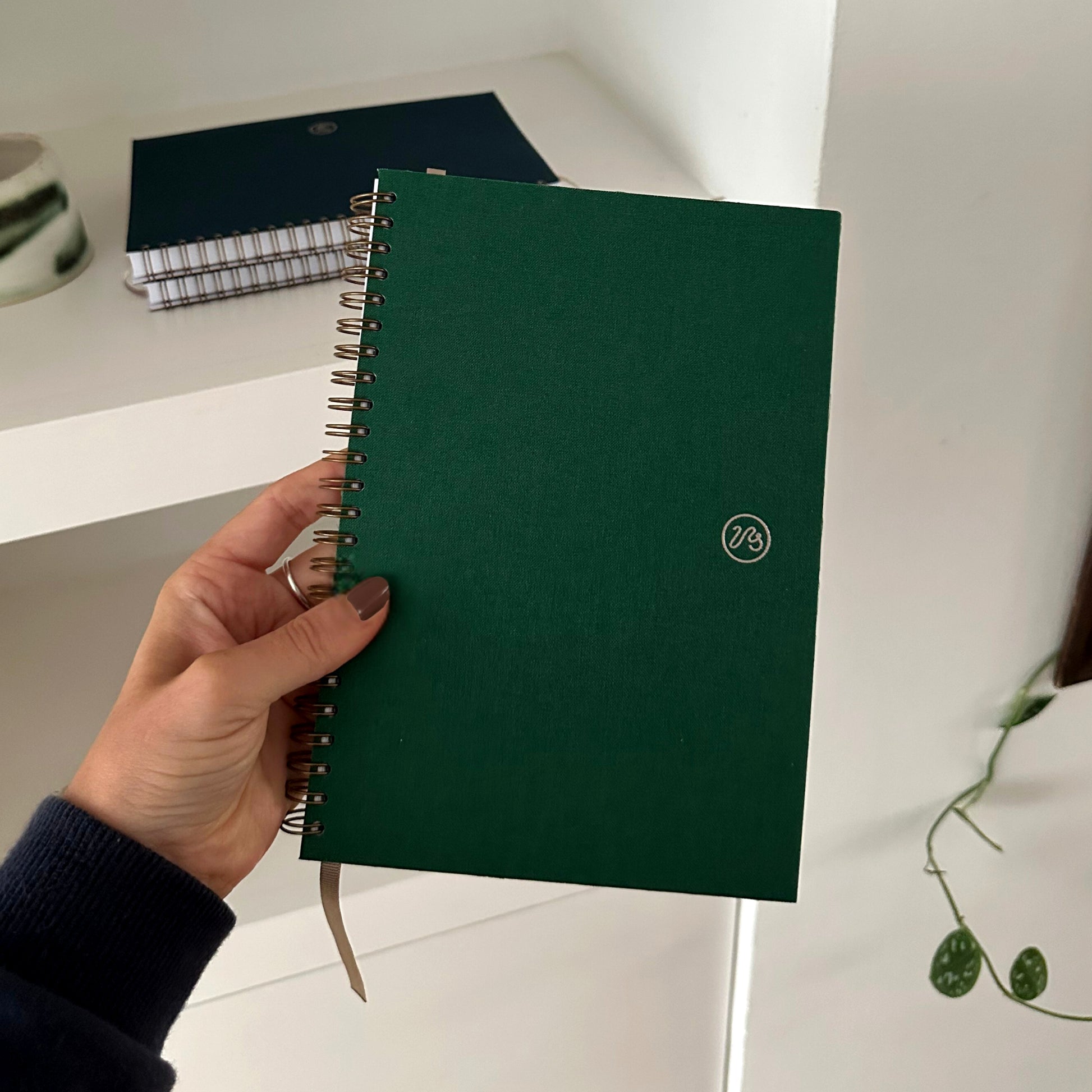 Wiro Bound Notebook - Bottle Green