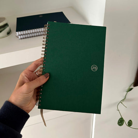 Wiro Bound Notebook - Bottle Green