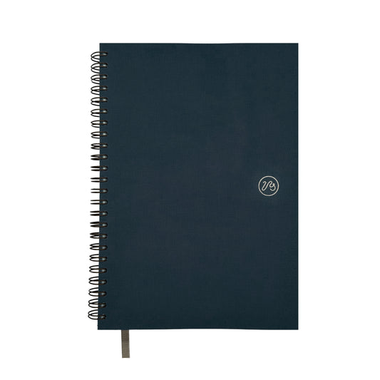 Wiro Bound Notebook - Lunar Blue