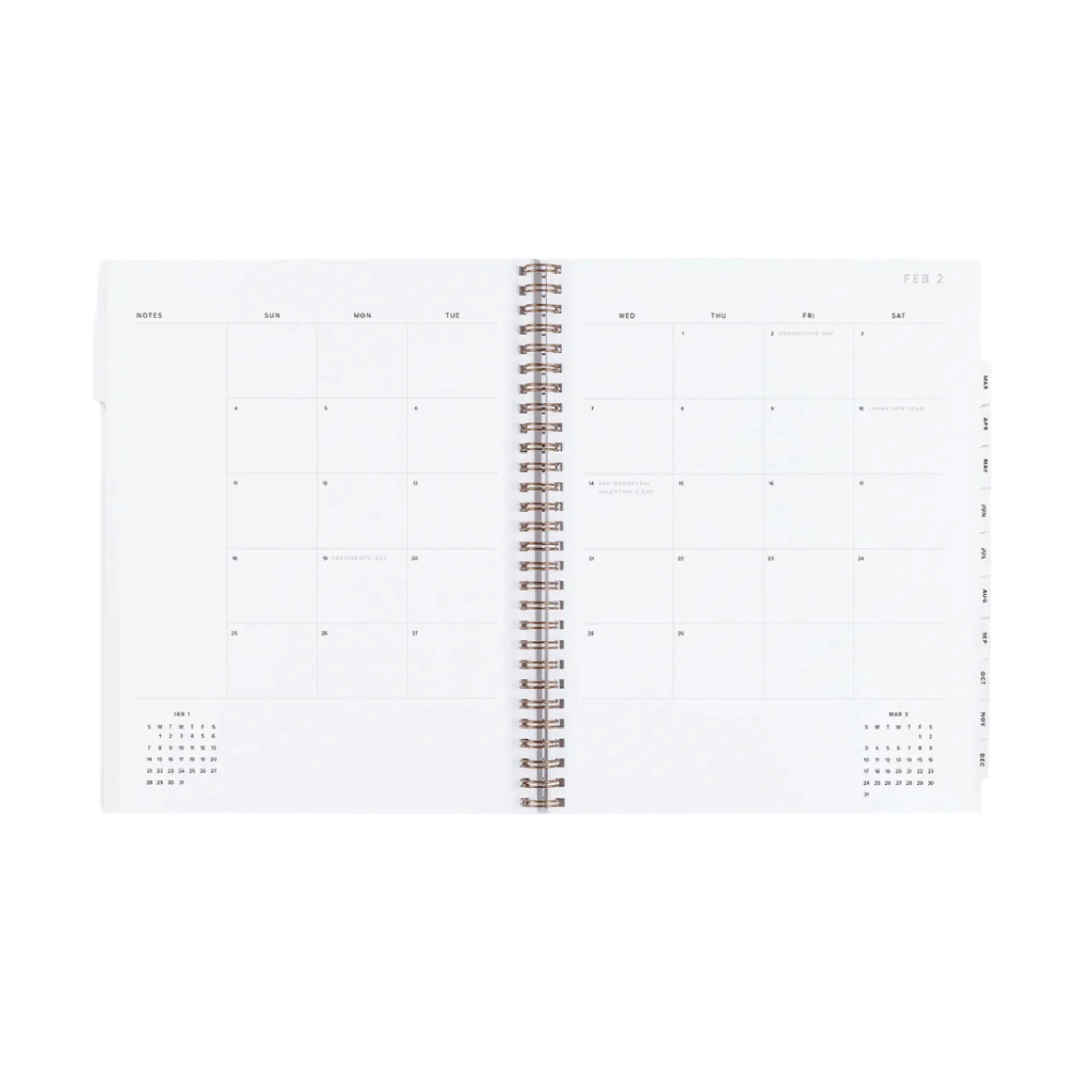yearly dated Appointed planner