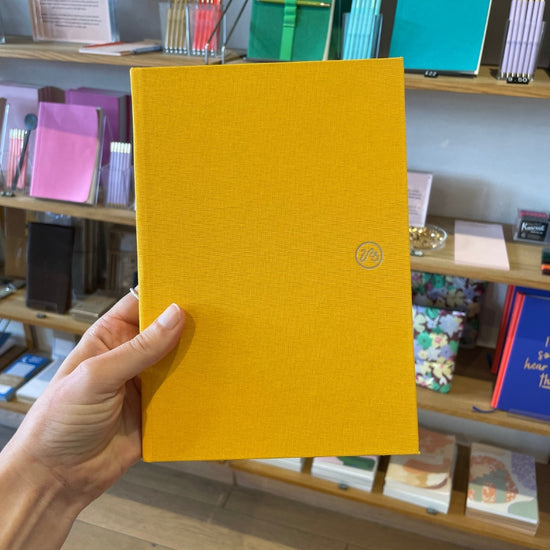 Clifton Hardcover Bookcloth Notebook in Solar Yellow | Notebooks ...