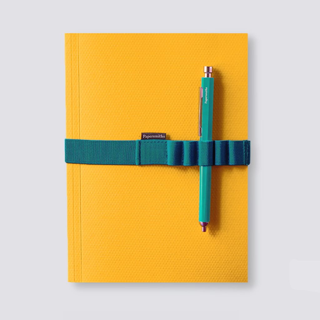 Yellow notebook and pen set