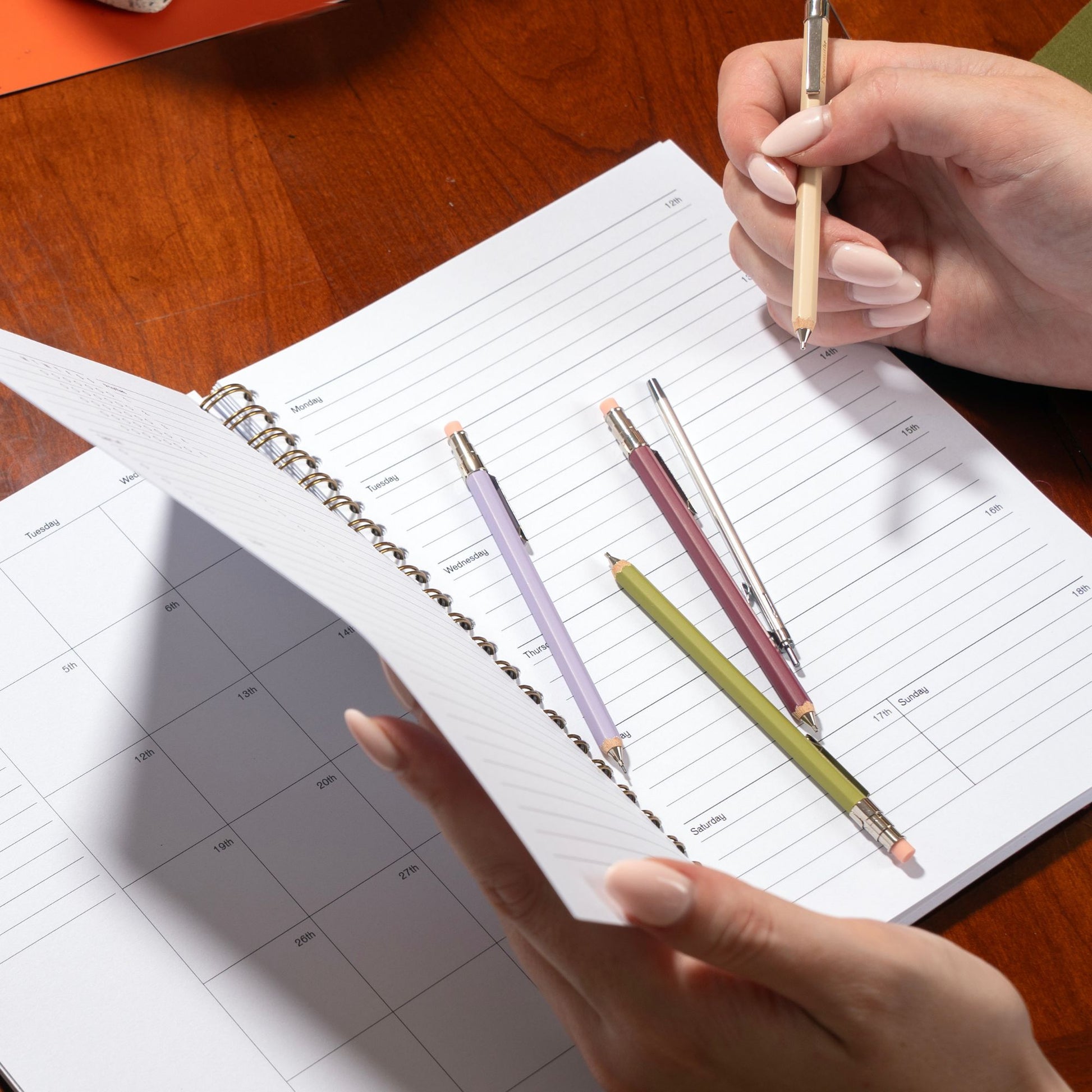 2026-2027 Academic Diary - Mulberry Red