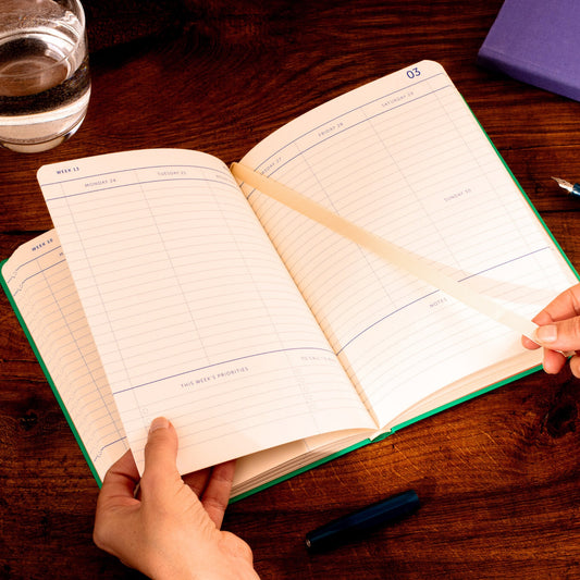 2024-2025 Academic A5 Diary – 12 Months/ Emerald Green