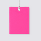 Bright pink gift tag