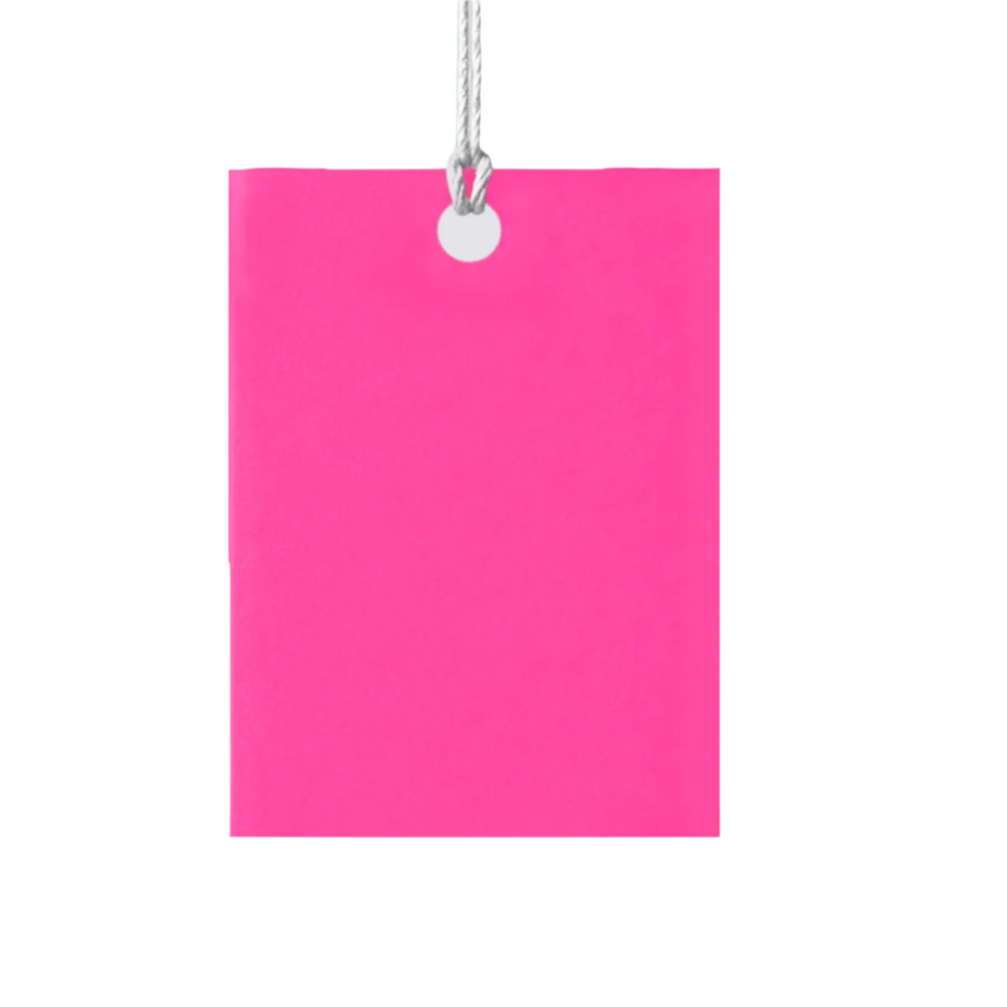 Bright pink gift tag
