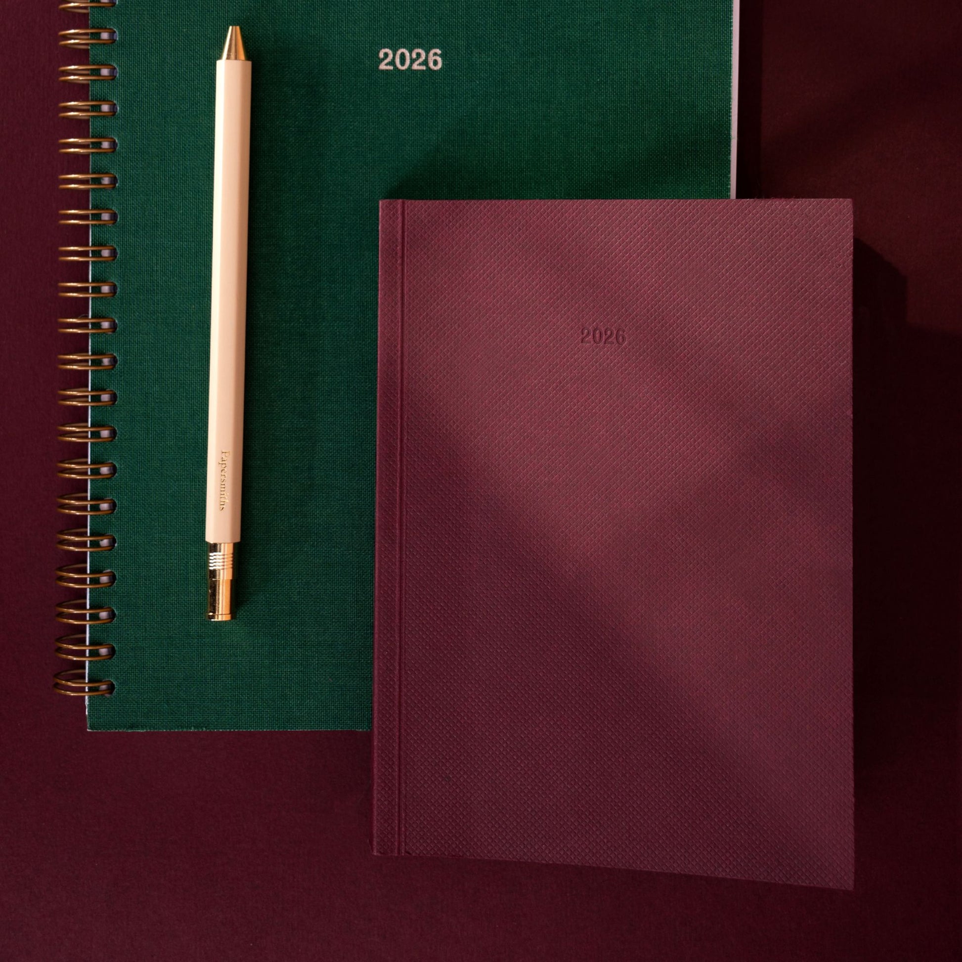 2026 Pocket Diary -  Burgundy Red