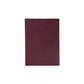 Maroon notebook on a white background