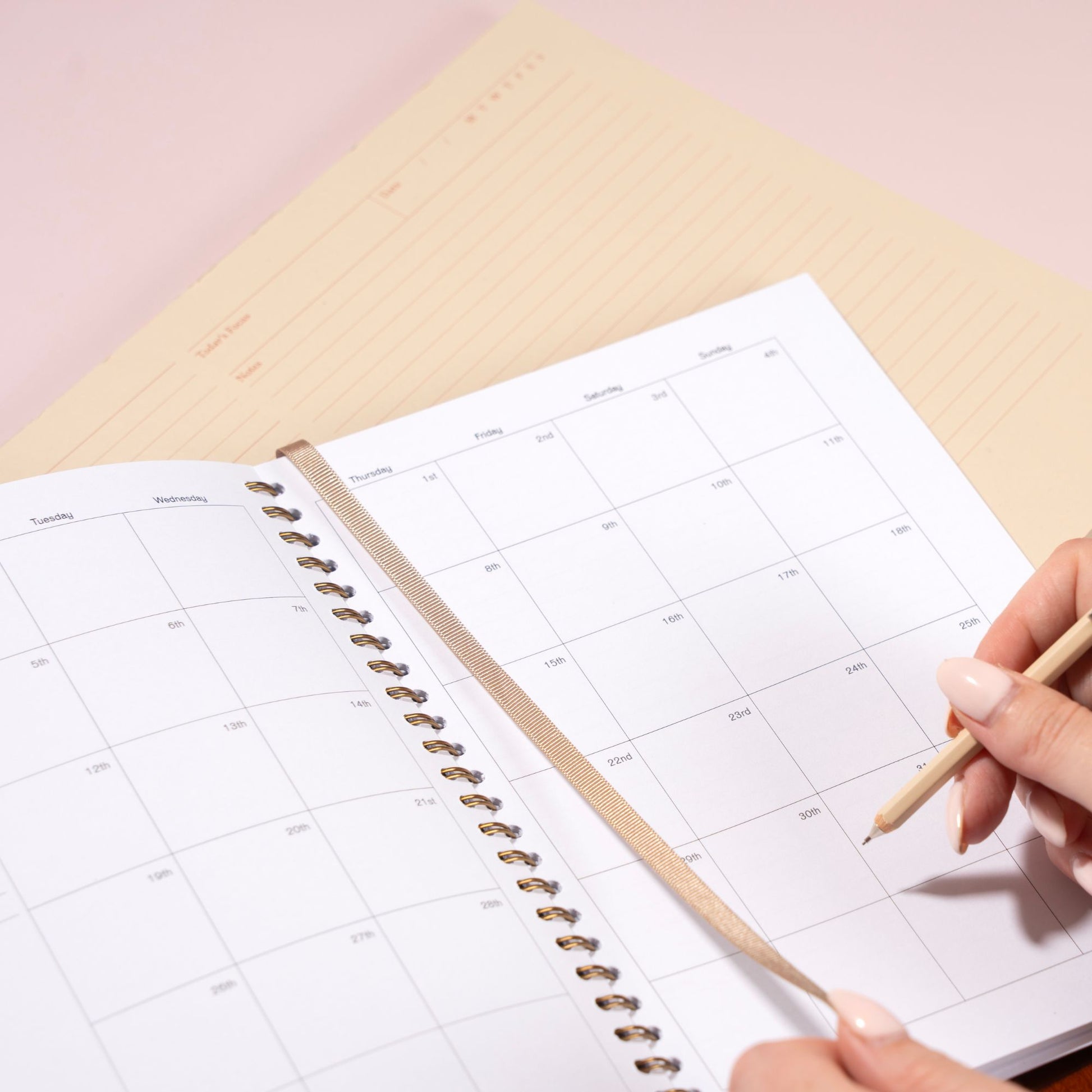 2026-2027 Academic Diary - Ochre Yellow