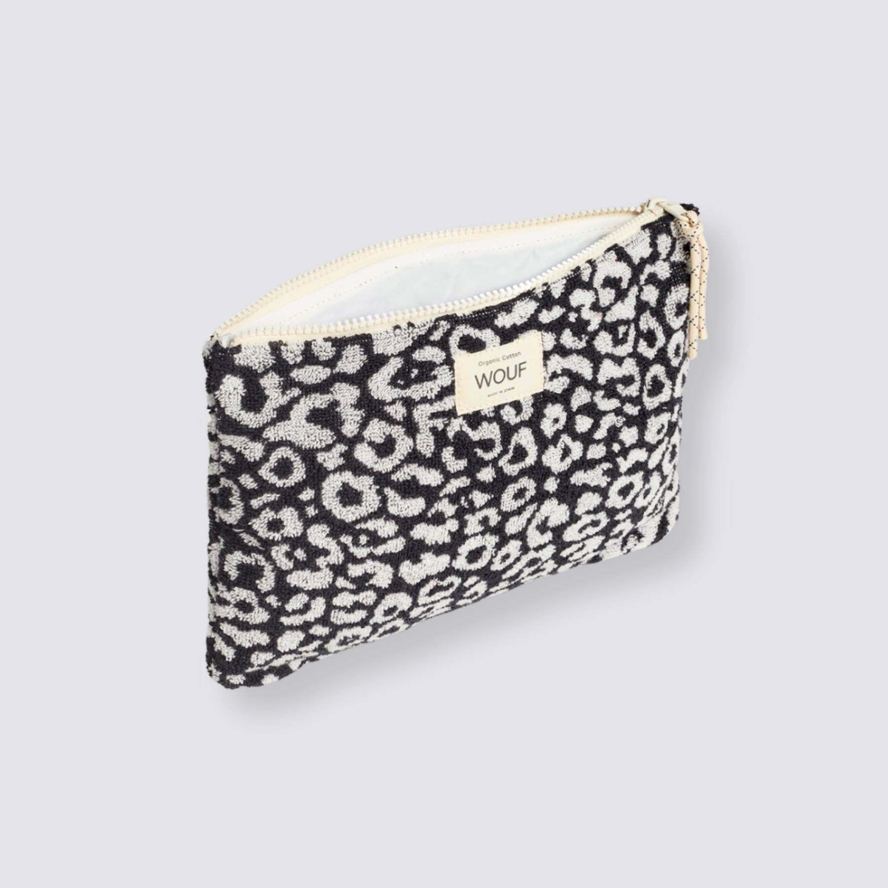 black and white zipper pouch 